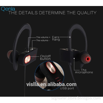 2017 New Arrival High Quality ipx4 Sweatproof Bluetooth stereo headphone,Wireless sport headset&earbuds